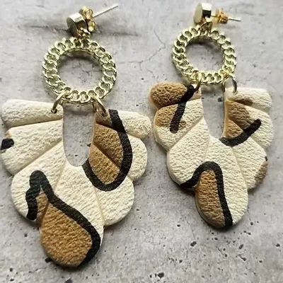 Jewelry - JANET leopard pendant earrings - LES TRÉSORS DE CIA