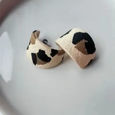 Jewelry - Créoles léopard DEMI LUNE - LES TRÉSORS DE CIA