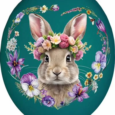 Cadeaux - œufs de Pâques 15 cm 'Floral Couture' - NESTLER GMBH FEINKARTONAGEN