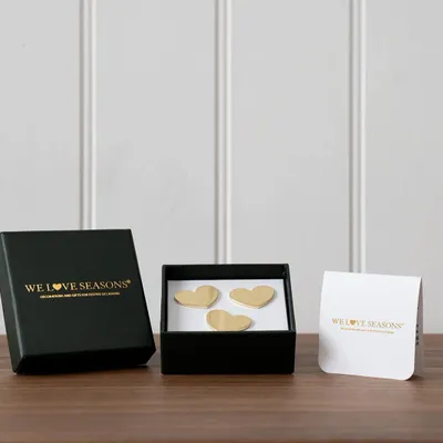 Objets de décoration - Cœurs en épingle en or pour Bougies - WE LOVE SEASONS