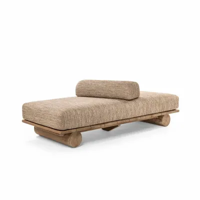Lawn sofas   - Sunbed / Coffee Table Edge - GOMMAIRE