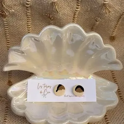 Bijoux - Boucles d’oreilles clous LEOPARD - LES TRÉSORS DE CIA