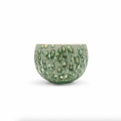 Tea and coffee accessories - Matcha Latte cup | Green & Grey - GLAZARA