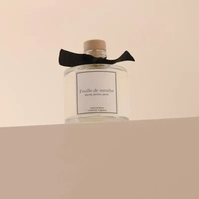 Scent diffusers - Mint leaf scented stick diffuser 100ml - TANDEM FRAGRANCES