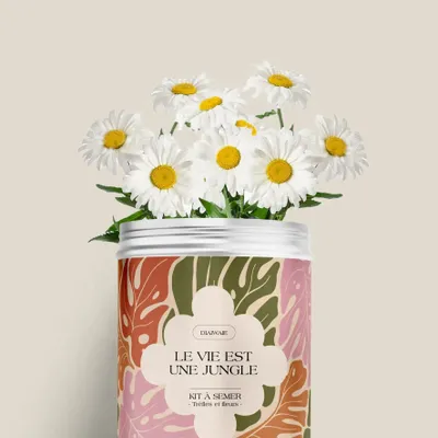 Décorations florales - Kit à semer - La vie est une jungle - DIAIWAIE