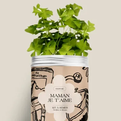 Décorations florales - Kit à semer - Maman je t'aime - DIAIWAIE