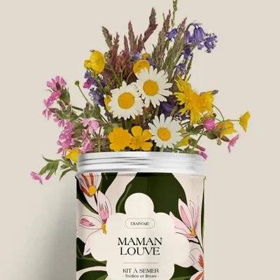 Décorations florales - Kit à semer - Maman Louve - DIAIWAIE