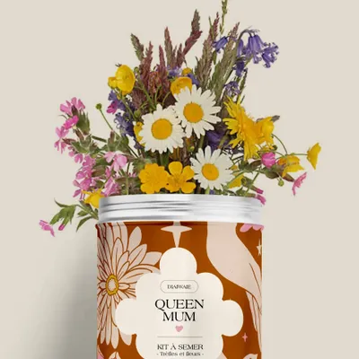 Décorations florales - Kit à semer - Queen mum - DIAIWAIE
