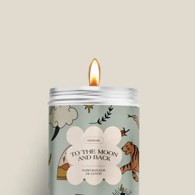 Candles - Candle - To the moon and back - cotton flower scent - DIAIWAIE