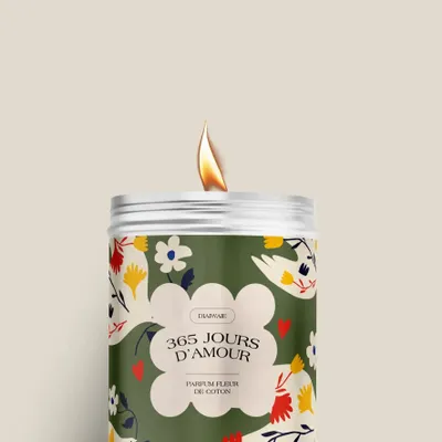 Candles - Candle - 365 days of love - cotton flower scent - DIAIWAIE