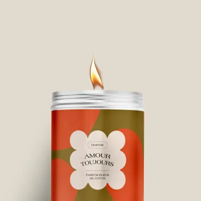 Bougies - Bougie - Amour toujours - senteur fleur de coton - DIAIWAIE