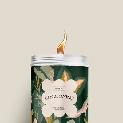 Bougies - Bougie - Cocooning - senteur fleur de coton - DIAIWAIE