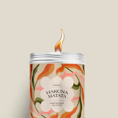 Candles - Candle - Hakuna Matata - cotton flower scent - DIAIWAIE