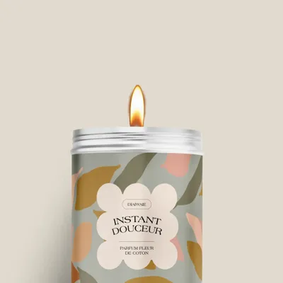 Bougies - Bougie - Instant douceur - senteur fleur de coton - DIAIWAIE