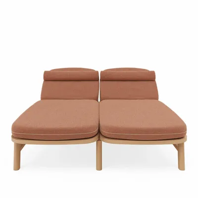 Deck chairs - Double sunbed - FJAKA FURNITURE