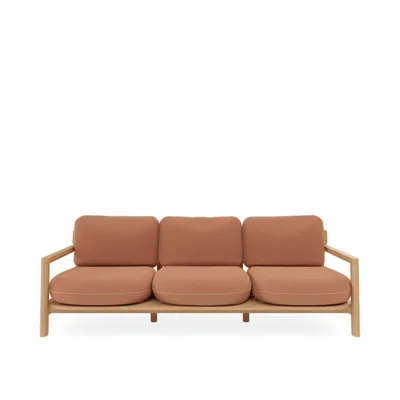 Lawn sofas   - Three seater sofa - FJAKA FURNITURE