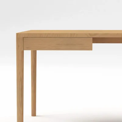 Office furniture and storage - FRONT – Minimalist Work Desk in Oak Wood  160x80 - MOR