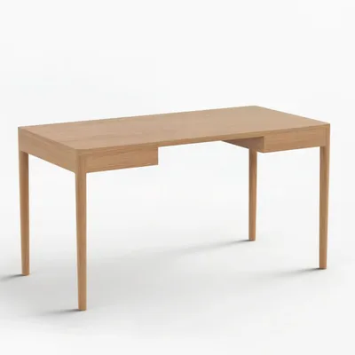 Mobilier et rangements pour bureau - FRONT — Bureau de travail minimaliste en bois de chêne 140x70 - MOR