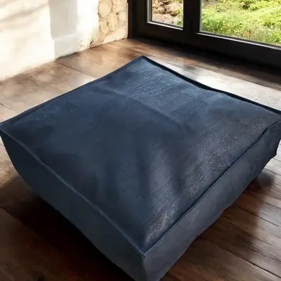 Ottomans - Majestic blue - Cork-LUX Collection| Poufs and floor cushions - ARTISAN BY MF