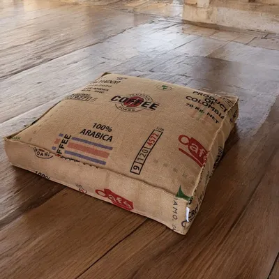 Ottomans - Bica Jute coffee sack - Floor cushion - ARTISAN BY MF