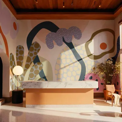 Wallpaper - Wallpaper No. 731 - Coral Pop - WELLPAPERS