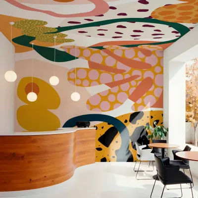 Papiers peints - Papier Peint N°731 - Corail Pop - WELLPAPERS