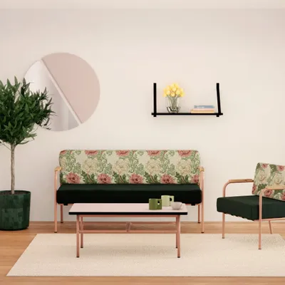 Office furniture and storage - Canapé rétro intérieur design Barnabé 2 places - LES GAMBETTES