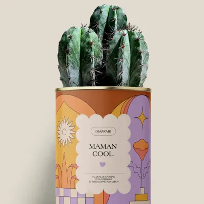 Cadeaux - Maman cool - Maxi Cactus - DIAIWAIE