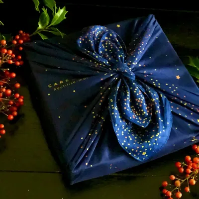 Stationery - Reusable Gift Wrap Satin Luxe – Enchanted Night - CARÉDEAU PAPIER CADEAU RÉUTILISABLE