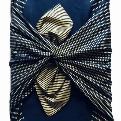 Gifts - Reusable Gift Wrap – Golden Hen Blue - CARÉDEAU PAPIER CADEAU RÉUTILISABLE