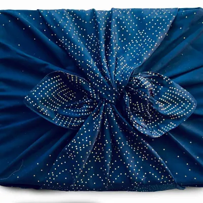 Gifts - Reusable Gift Wrap – North Pole Blue - CARÉDEAU PAPIER CADEAU RÉUTILISABLE