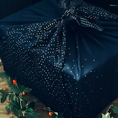 Gifts - Reusable Gift Wrap – North Pole Blue - CARÉDEAU PAPIER CADEAU RÉUTILISABLE