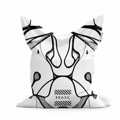 Lawn armchairs - White Bolingo Outdoor/Indoor Ottoman - Design by BRASS - ARTDECORIS