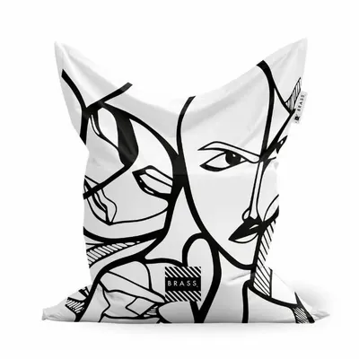 Lawn armchairs - White Elongi Outdoor/Indoor Ottoman - Design by BRASS - ARTDECORIS