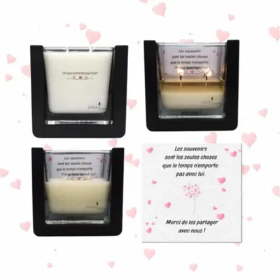Bougies - Bougie surprise parfumée décoration - Merci 💕 Amis - BOUGIES CANDLEARTH