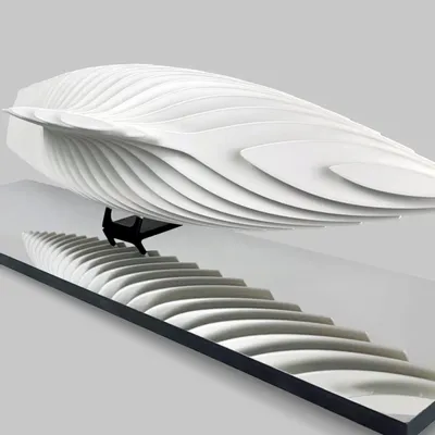 Sculptures, statuettes et miniatures - Sculpture sur socle DR 06 White-Mirror - ANTOINE F.