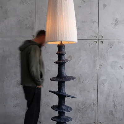 Floor lamps - Orbita Sculptural Floor Lamp - PLETOSTUDIO