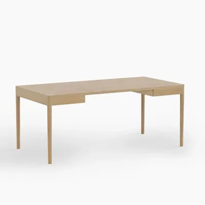 Mobilier et rangements pour bureau - FRONT — Bureau de travail minimaliste en bois de chêne 180x90 - MOR