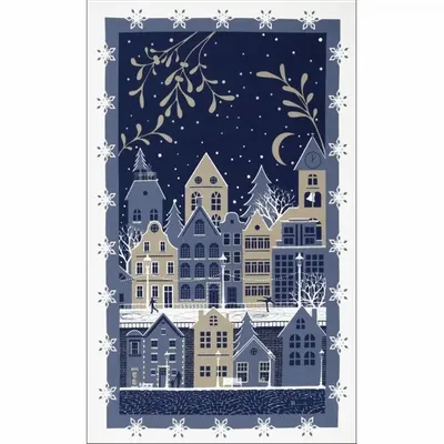 Tea towel - Winter Chalkboard Tea Towel Gift Set - BEAUVILLÉ