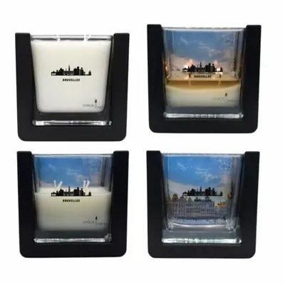 Decorative objects - Scented surprise candle - Cities - Brussels - 235 g vegan wax - BOUGIES CANDLEARTH