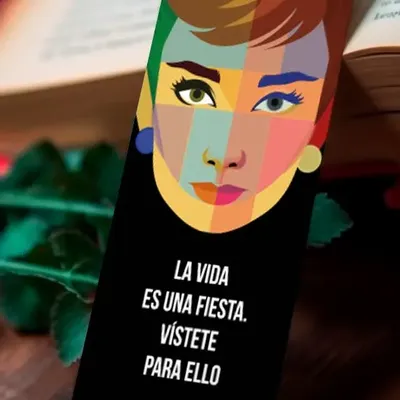 Cadeaux - Marque-page Geo Audrey avec phrase en anglais - KALIDOSKOPIO