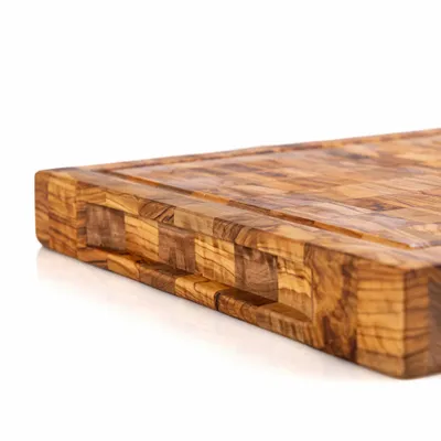 Couverts & ustensiles de cuisine - End Grain Butcher block cutting board in olive wood - SOCIÉTÉ MIROD FACTORY