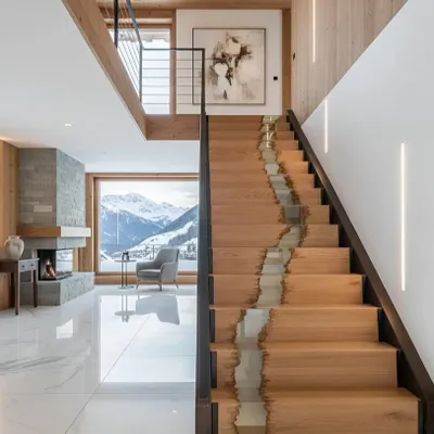 Staircases - ESCHAPPÉE stair tread - SÈVE COLLECTION - MEUBLES THOURET