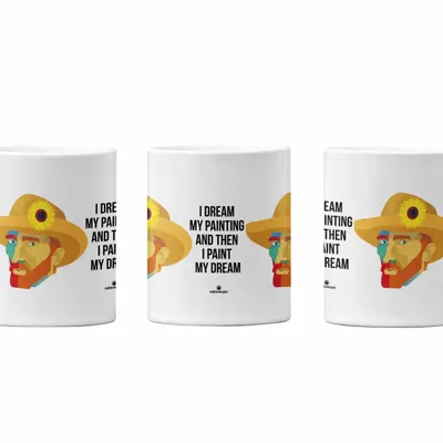 Mugs - Geo Van Gogh Mug in English - KALIDOSKOPIO