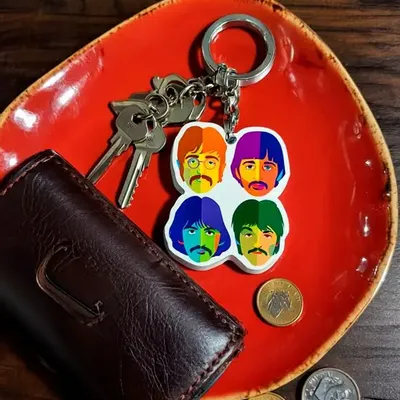 Cadeaux - Porte-clés Geo Beatles - KALIDOSKOPIO