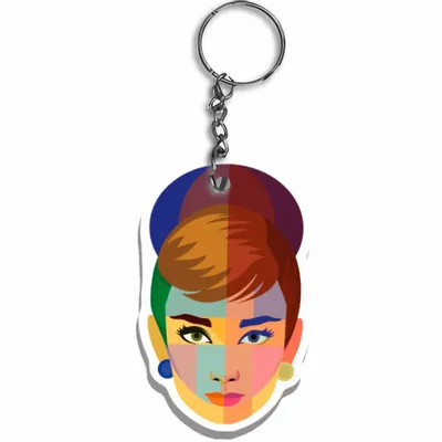 Cadeaux - Porte-clés Geo Audrey - KALIDOSKOPIO