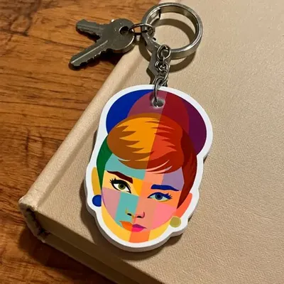 Cadeaux - Porte-clés Geo Audrey - KALIDOSKOPIO