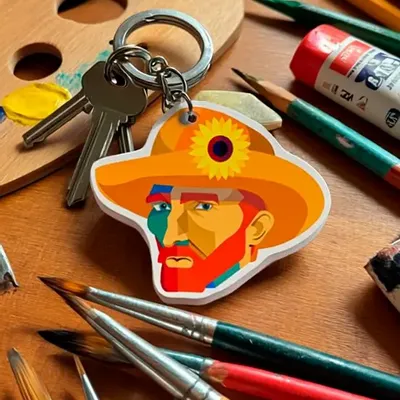 Cadeaux - Porte-clés Geo Van Gogh - KALIDOSKOPIO
