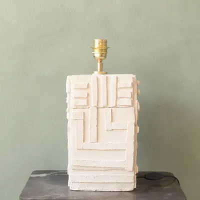 Table lamps - Stripes a handmade ceramic lamp - STUDIO WILD ORANGE