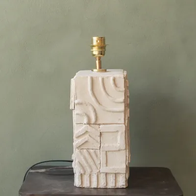 Table lamps - Stripes a handmade ceramic lamp - STUDIO WILD ORANGE